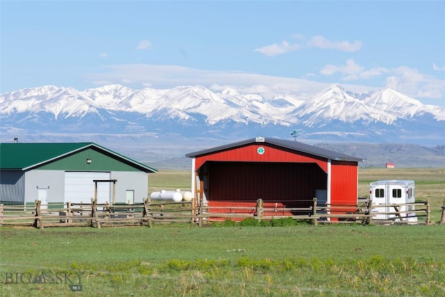 42 Jim Parrent Ln, Big Timber, MT 59011 - view of outdoor structure with a mountain view and an outdoor structure