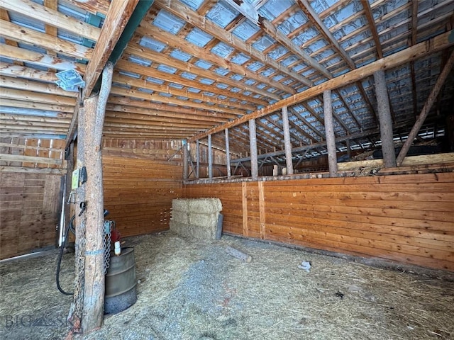 view of horse barn