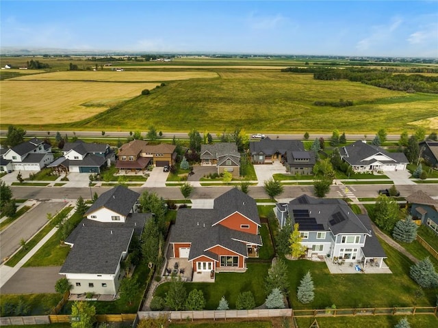 bird's eye view with a residential view