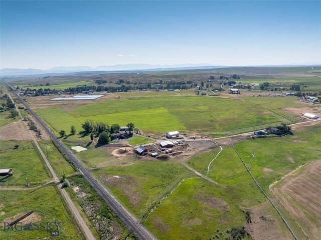 bird's eye view featuring a rural view