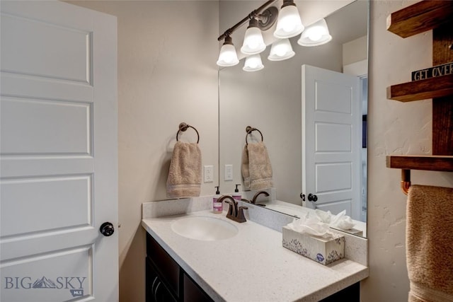 bathroom featuring vanity