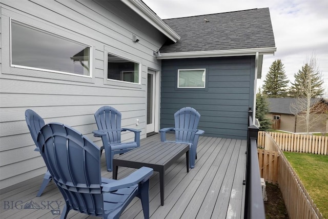 309 Meriwether, Bozeman, MT 59718 - wooden deck featuring fence