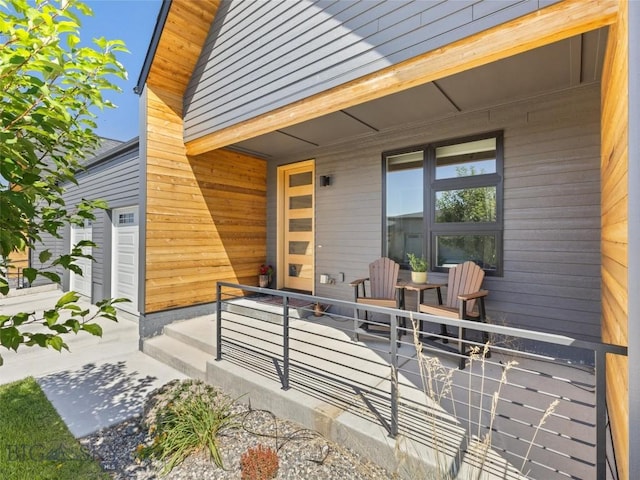 view of patio with covered porch