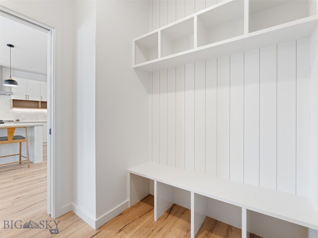 2824 S 30th Ave, Bozeman, MT 59718 - mudroom featuring light wood-style flooring and baseboards