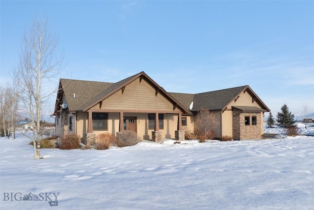 view of craftsman house