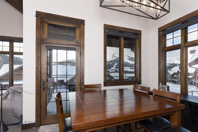 dining room with a wealth of natural light