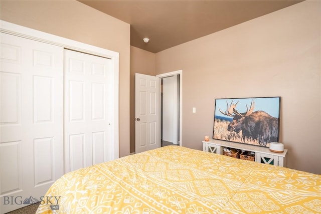 bedroom with a closet