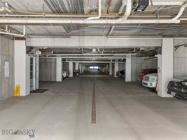 view of parking deck