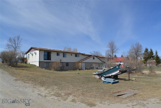 view of rear view of house