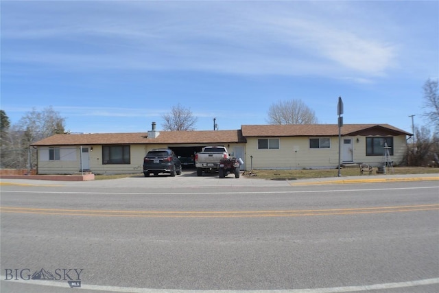 view of ranch-style house