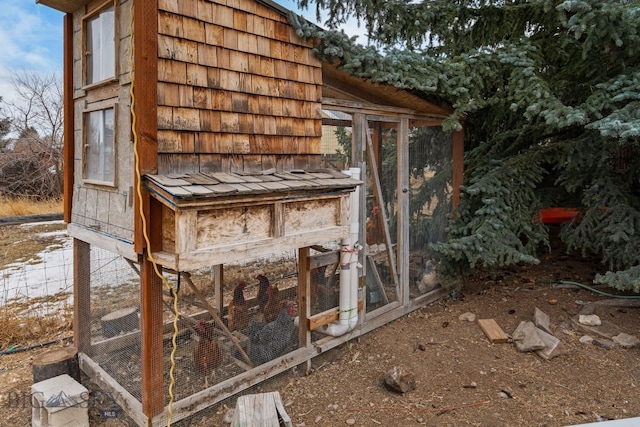 view of poultry coop