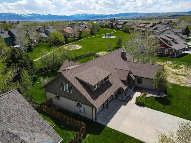 284 Annie Glade, Bozeman, MT 59718 - aerial perspective of suburban area with mountains