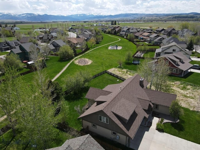 284 Annie Glade, Bozeman, MT 59718 - aerial view of residential area featuring a mountain backdrop