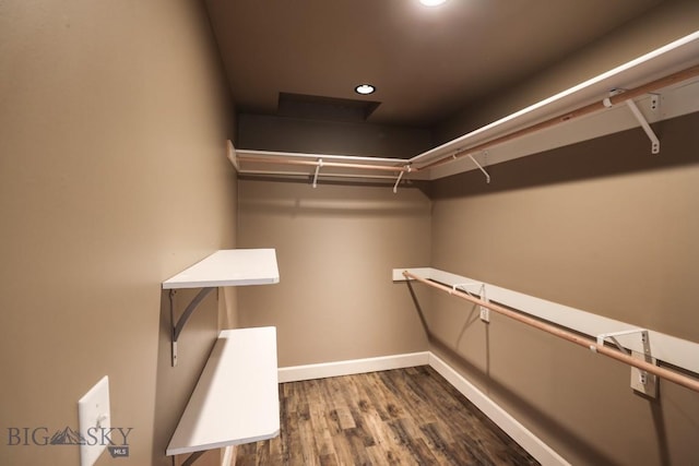 284 Annie Glade, Bozeman, MT 59718 - walk in closet with dark wood finished floors