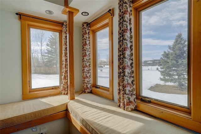 interior space with carpet floors