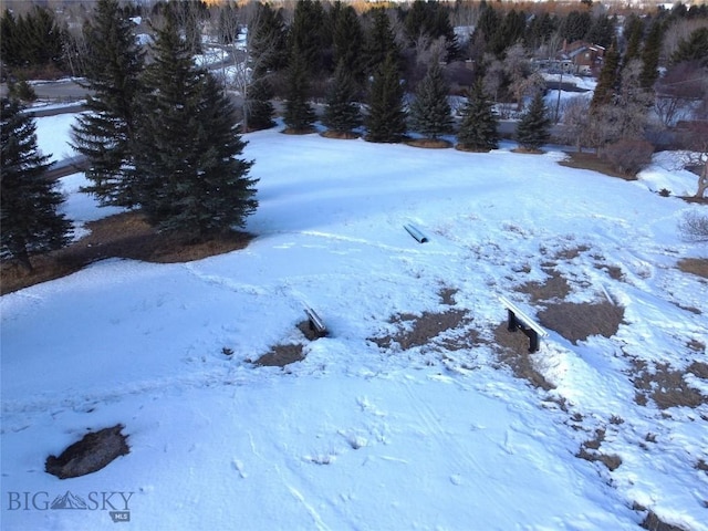 view of snowy yard