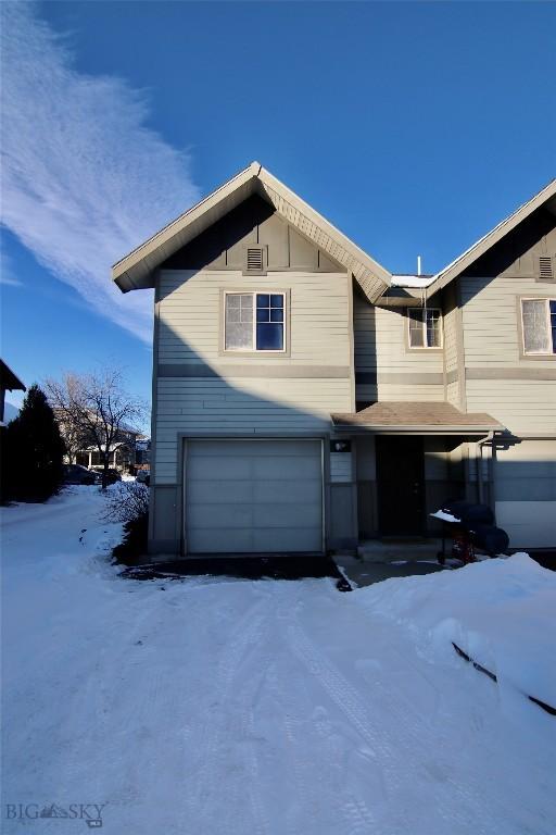 view of front facade with an attached garage