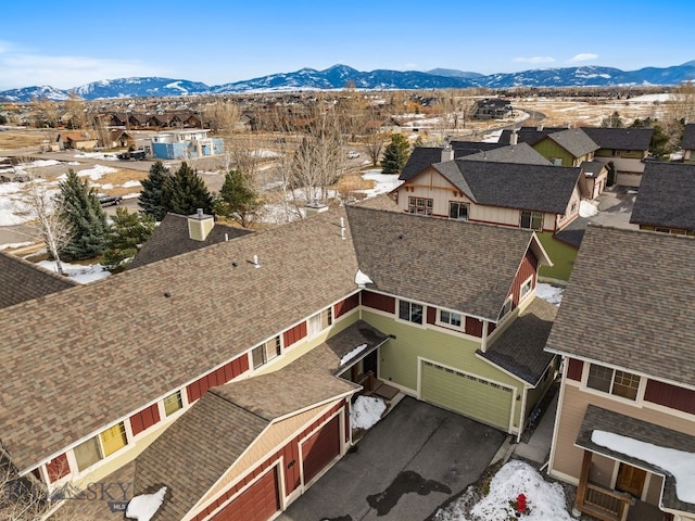 2236 Gallatin Green Blvd Unit C, Bozeman, MT 59718 - aerial perspective of suburban area featuring a mountain backdrop