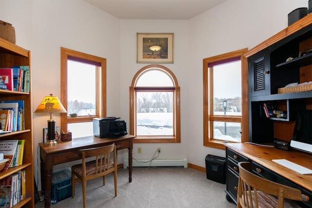 175 Vandyke Rd, Bozeman, MT 59718 - office featuring baseboard heating, carpet floors, plenty of natural light, and baseboards