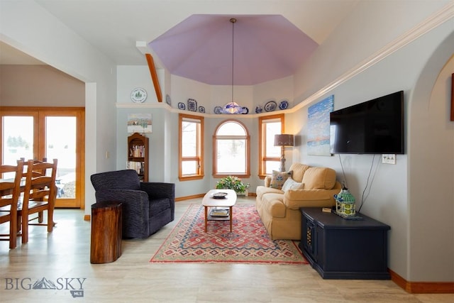 175 Vandyke Rd, Bozeman, MT 59718 - living area with a high ceiling and baseboards