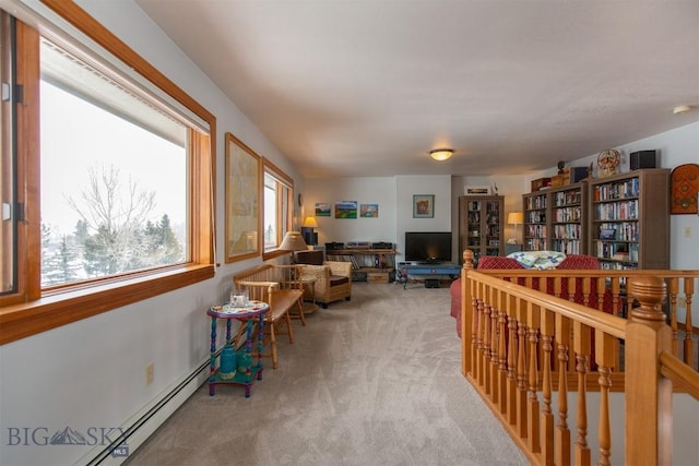 175 Vandyke Rd, Bozeman, MT 59718 - sitting room with a baseboard heating unit and carpet