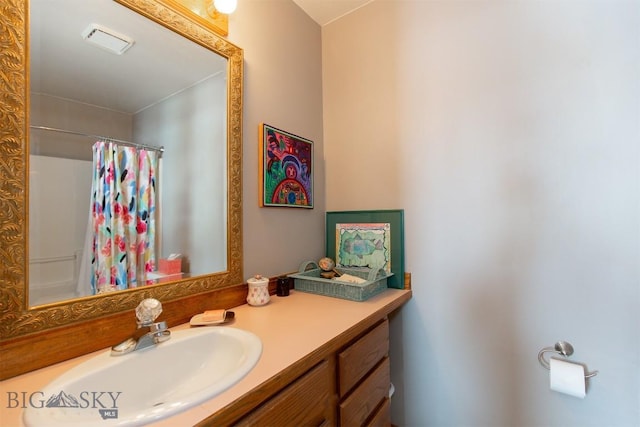175 Vandyke Rd, Bozeman, MT 59718 - bathroom featuring vanity and curtained shower