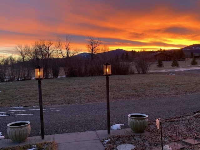175 Vandyke Rd, Bozeman, MT 59718 - view of yard featuring a mountain view