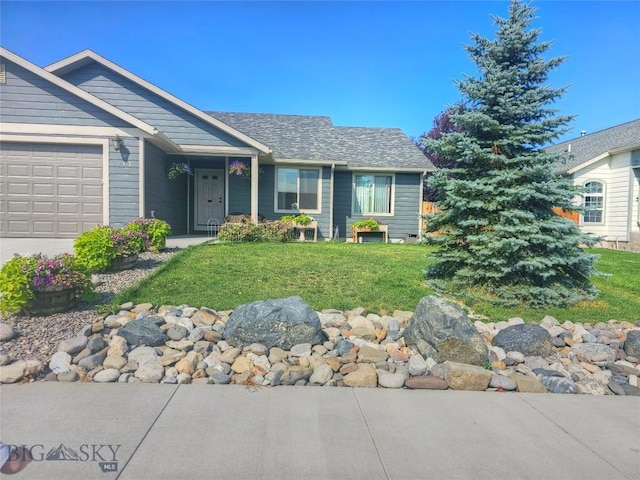 813 Pleiades Pl, Livingston, MT 59047 - single story home with an attached garage and a front lawn