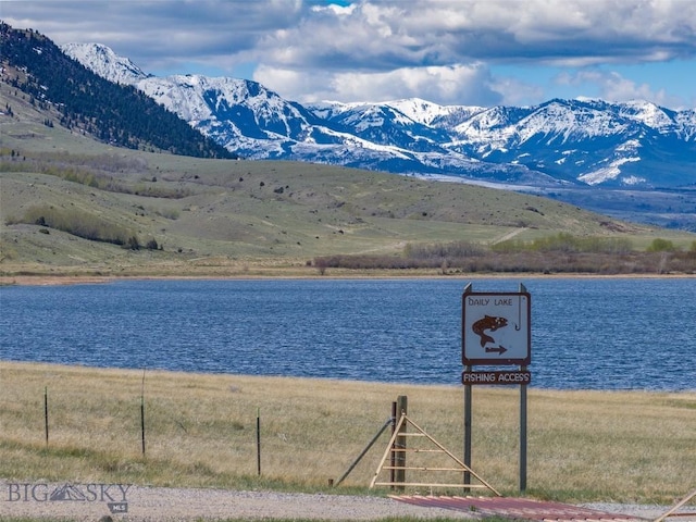 37 Bridger Meadow Ln, Emigrant, MT 59065 - water view with a mountainous background
