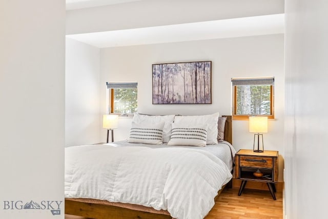 214 W Pine Cone Ter, Big Sky, MT 59716 - bedroom with wood finished floors