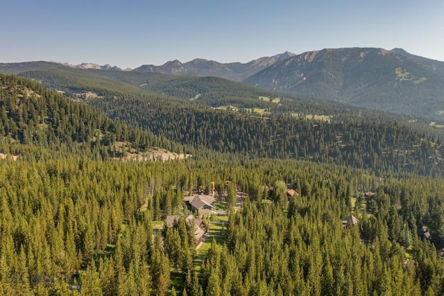 214 W Pine Cone Ter, Big Sky, MT 59716 - view of mountain background with a forest
