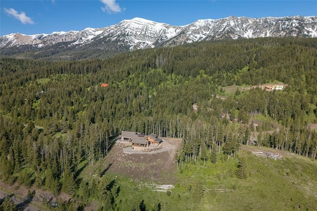 11310 Taiga Trl, Bozeman, MT 59715 - mountain view featuring a heavily wooded area