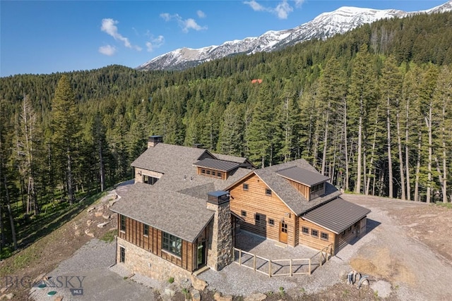 11310 Taiga Trl, Bozeman, MT 59715 - view from above of property with a mountainous background