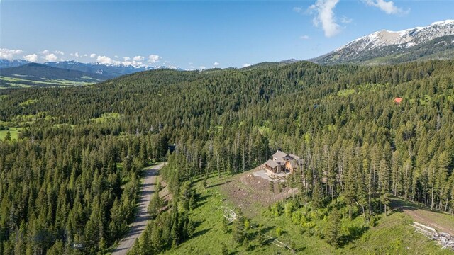 11310 Taiga Trl, Bozeman, MT 59715 - aerial view of property's location with a forest and a mountainous background