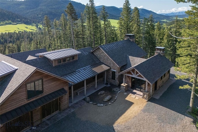 11310 Taiga Trl, Bozeman, MT 59715 - view of subject property featuring mountains and a forest