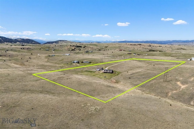 590 Coyote Ln, Butte, MT 59701 - aerial view of sparsely populated area with mountains