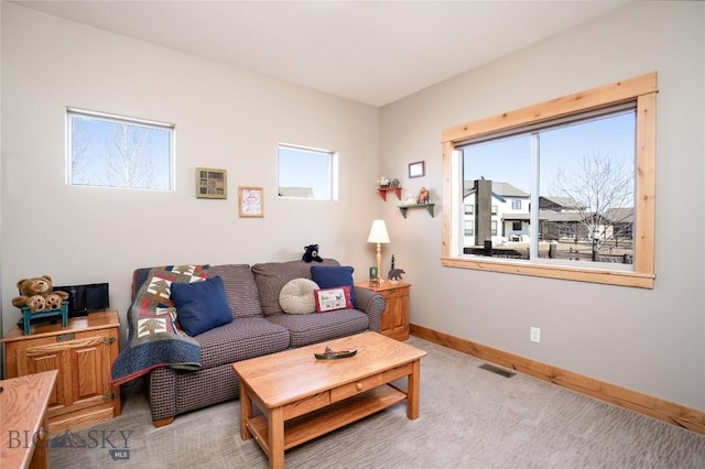 154 Nellie Ct, Manhattan, MT 59741 - living area with light colored carpet and baseboards