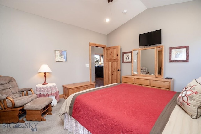 154 Nellie Ct, Manhattan, MT 59741 - carpeted bedroom with vaulted ceiling