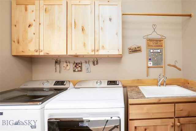 154 Nellie Ct, Manhattan, MT 59741 - laundry room with washer and dryer and cabinet space