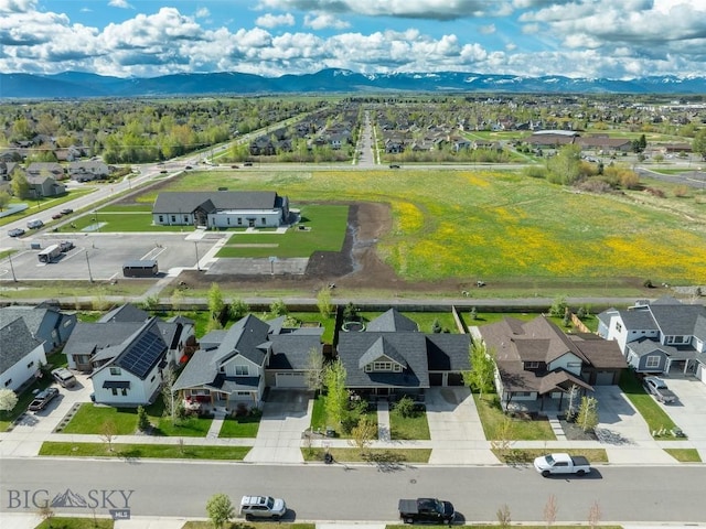 4156 Sunstone St, Bozeman, MT 59718 - aerial view with a residential view and a mountain view
