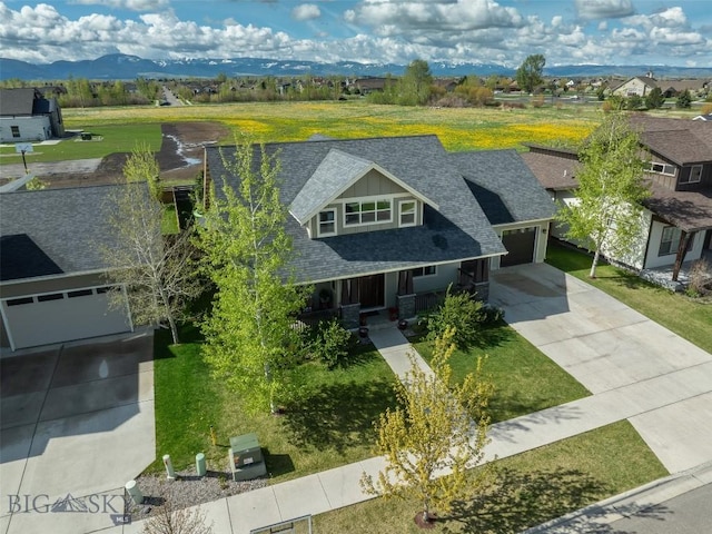 4156 Sunstone St, Bozeman, MT 59718 - bird's eye view with a residential view and a mountain view
