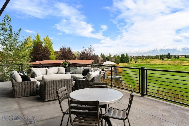 676 Tillyfour, Bozeman, MT 59718 - patio / terrace featuring outdoor lounge area