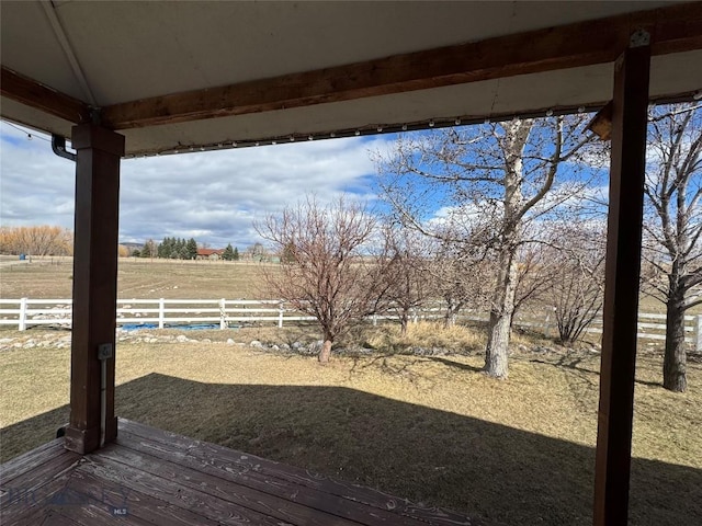 23 Indian Rings Rd, Big Timber, MT 59011 - wooden deck featuring a rural view
