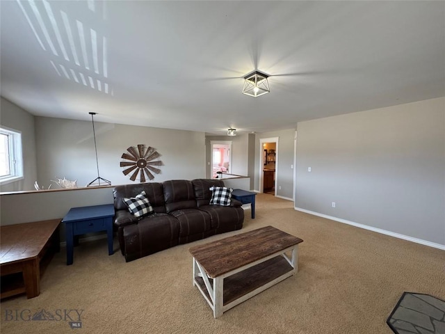 23 Indian Rings Rd, Big Timber, MT 59011 - living area featuring carpet flooring and baseboards