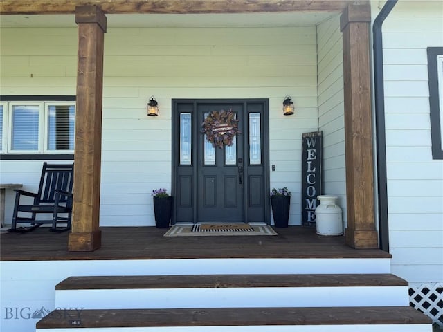 23 Indian Rings Rd, Big Timber, MT 59011 - entrance to property with covered porch