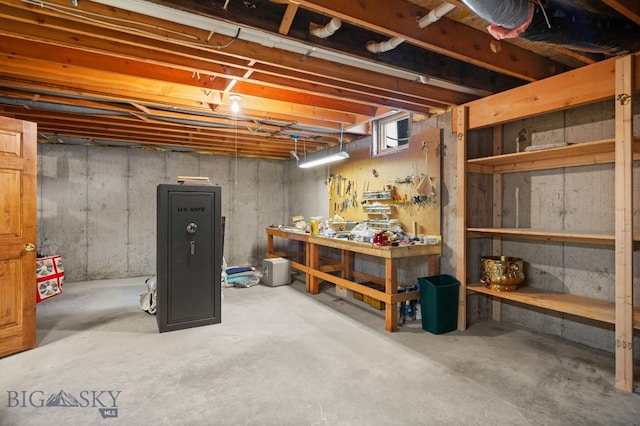 3310 Tumbleweed Dr, Bozeman, MT 59715 - unfinished basement featuring a workshop area