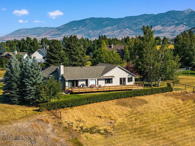 3310 Tumbleweed Dr, Bozeman, MT 59715 - aerial view with a mountain view