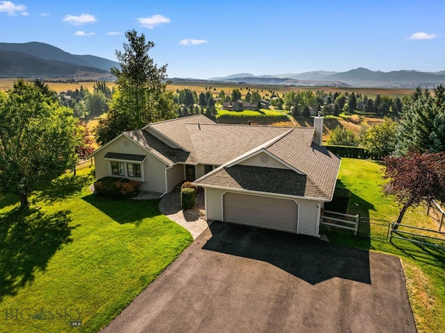 3310 Tumbleweed Dr, Bozeman, MT 59715 - birds eye view of property featuring a mountain view