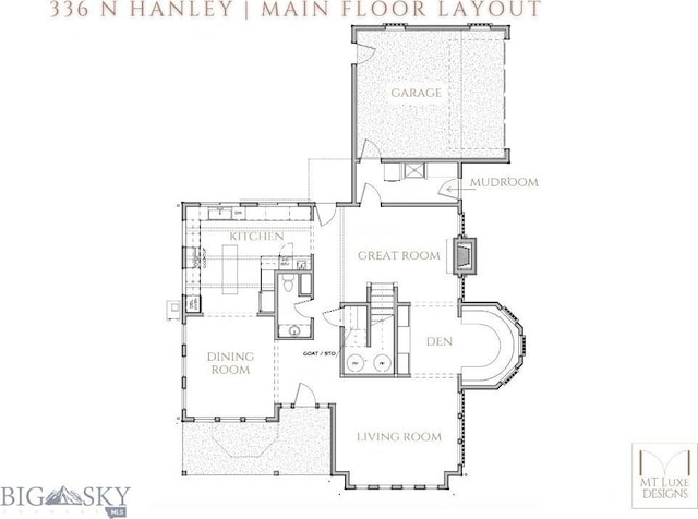 336 N Hanley Ave, Bozeman, MT 59718 - floor plan / room layout
