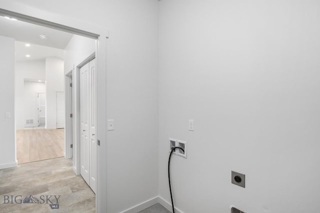 6 S Durango Trl, Three Forks, MT 59752 - washroom with washer hookup, hookup for an electric dryer, and recessed lighting